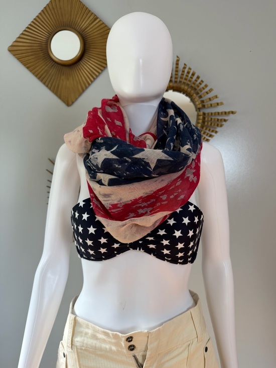 Forever 21 Accessories - Forever 21 - American Flag Infinity Scarf